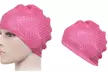 Swim Bathing Swimming Caps for Men Women Retro Style Silicone Hat - Second Medium