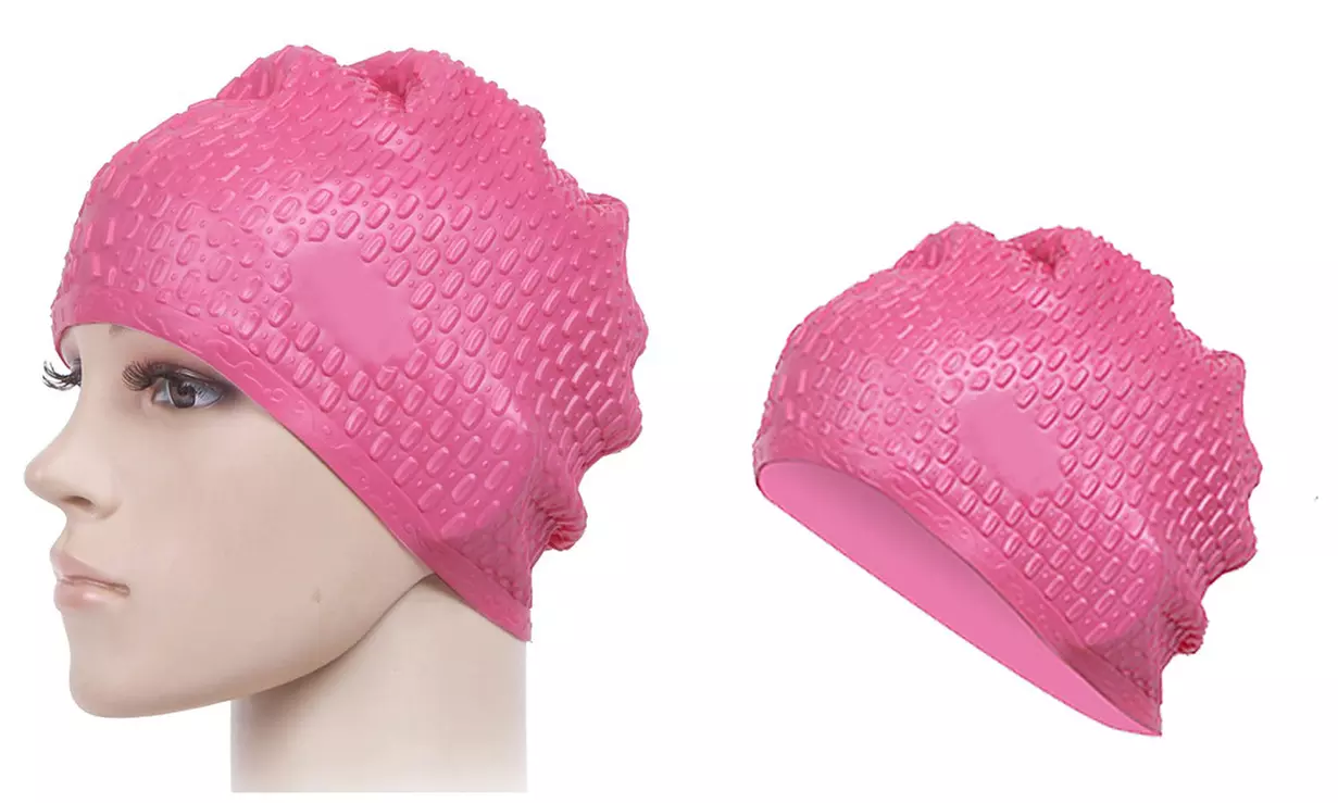 Swim Bathing Swimming Caps for Men Women Retro Style Silicone Hat
