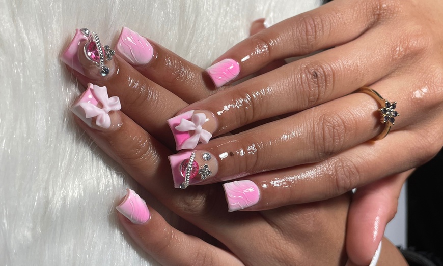 Image 6: Custom Freestyle Nail Sets in Short, Medium, or Long Lengths 
