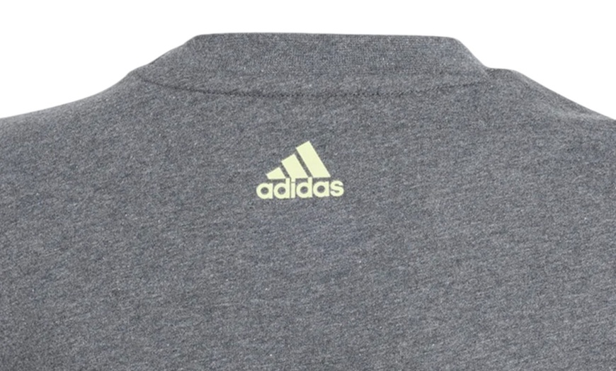 Image 23: Adidas Boys' Unisex Cotton Crew Neck Short Sleeve T-Shirt