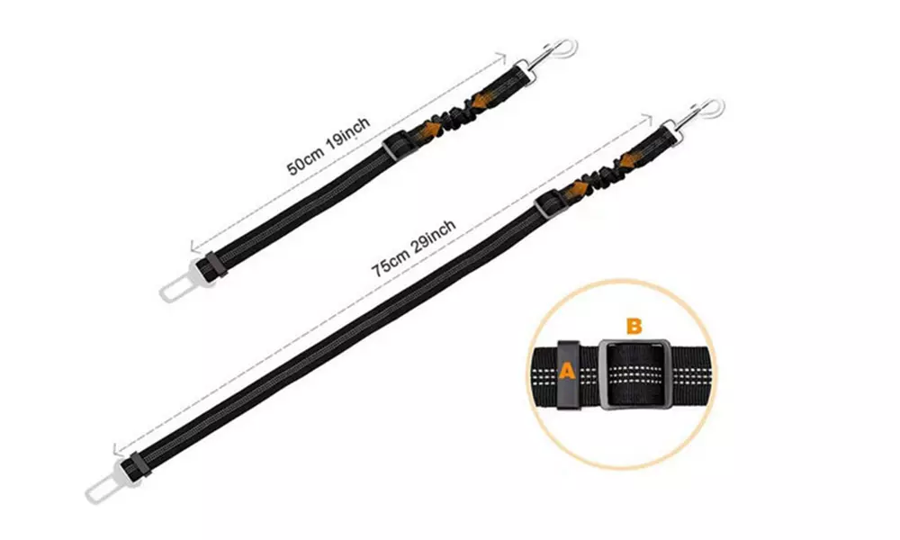 Dogs Seat Belt Vehicle Harness Headrest Restraint Adjustable Puppy Safety