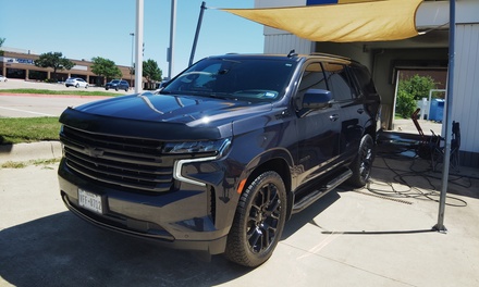 Interior Steam Clean and Exterior Hand Wax Detail for Car/Sedan- excludes headliners/seat belt straps, engine - pro pressure Car Wash