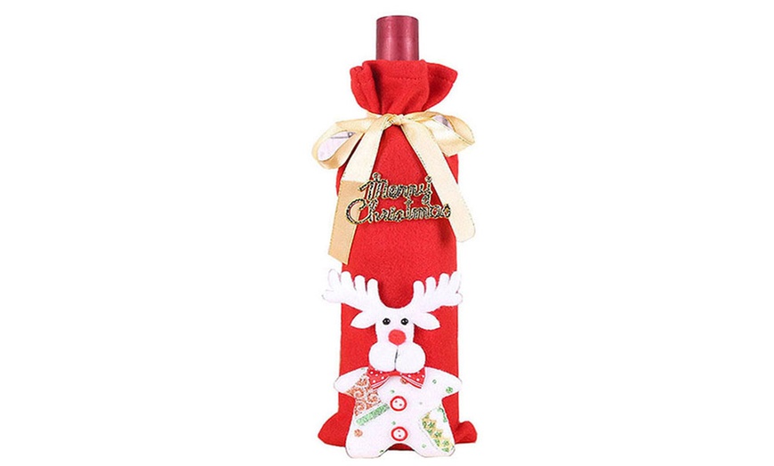 Image 5: Christmas Wine Bottle Holder