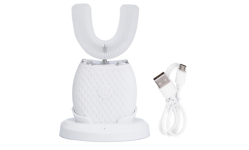 Image 2: Brosse à dents électrique en forme de U pour adultes  