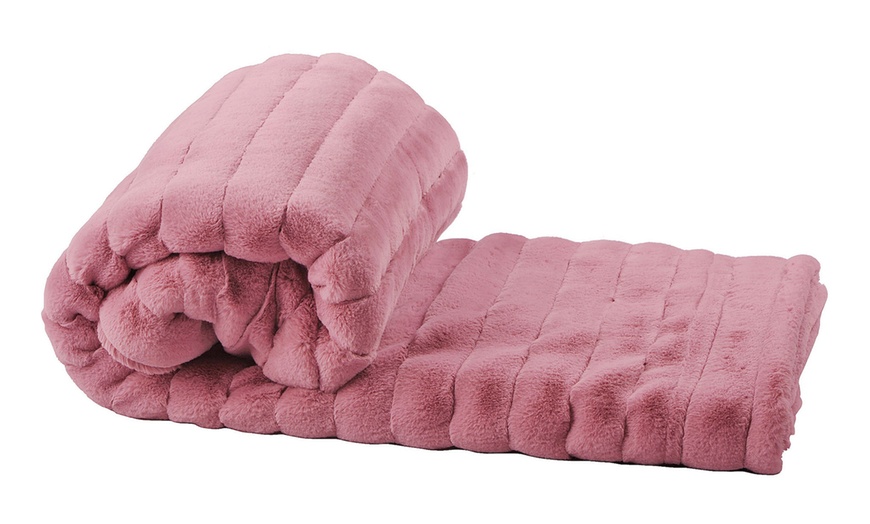 Image 13: Super Soft Sherpa Blanket Fleece 60x80 Lightweight Cozy Couch Bed Blankets