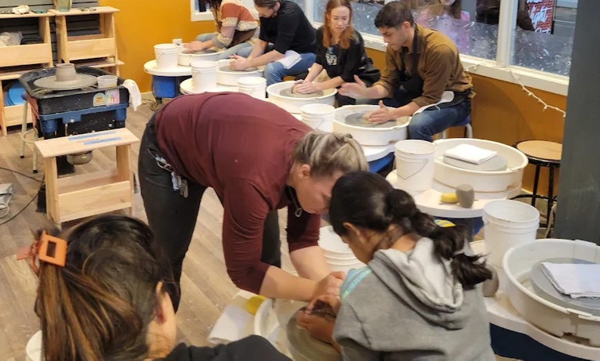 Image 2: Get Creative with Clay Pottery Wheel or Ceramic Mug-Making Classes 