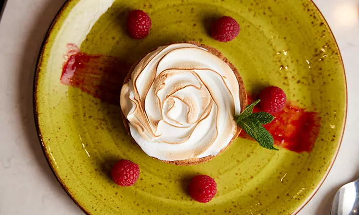 Enjoy a 2 Course Meal with Sparkling Wine for Two, Three, or Four