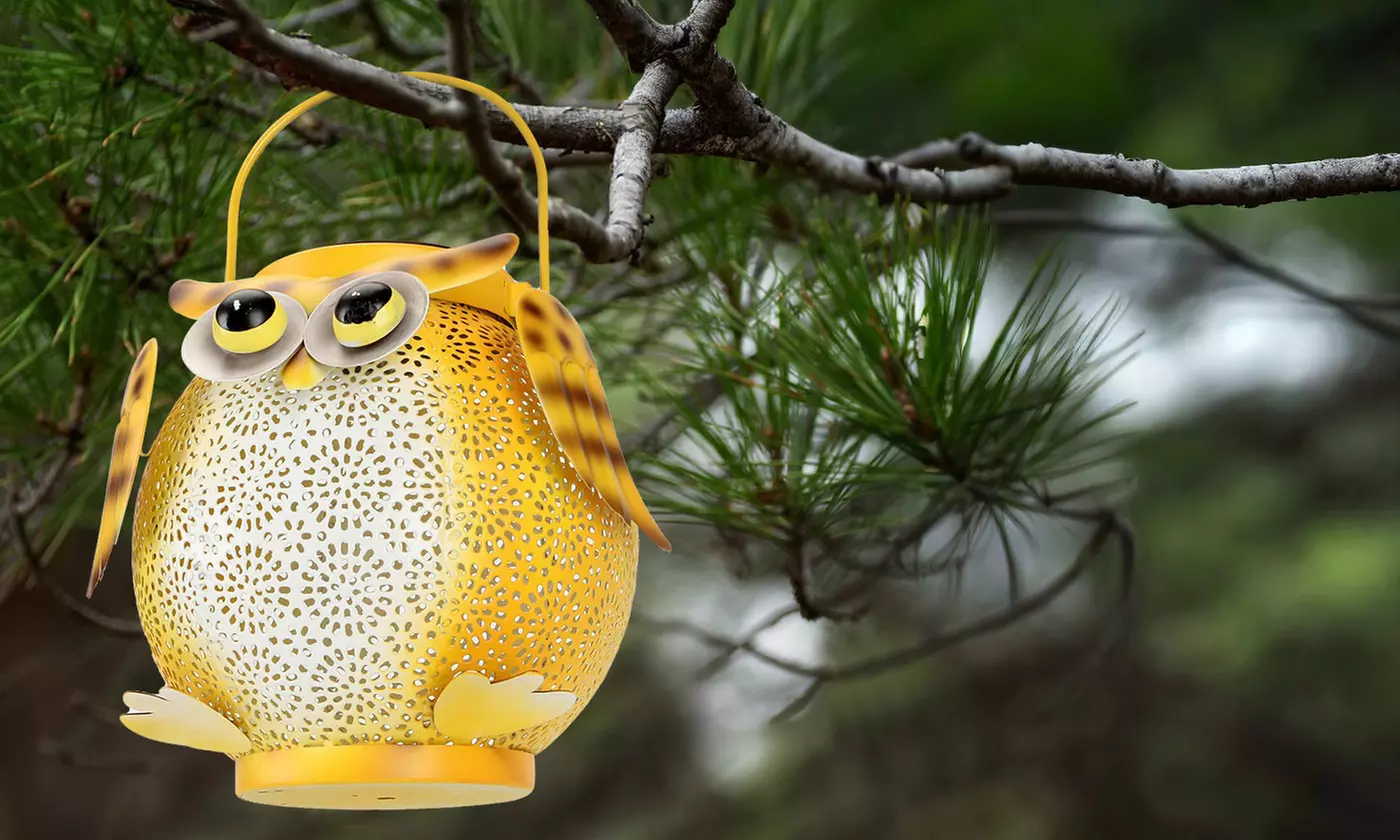 ItBelongs2U Waterproof Metal LED Solar Garden Hanging Tabletop Lamp