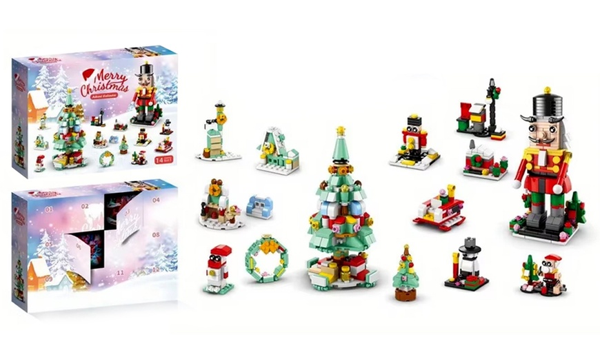 Image 1: LEGO Inspired Christmas Advent Calendar Blind Box Building Blocks Set