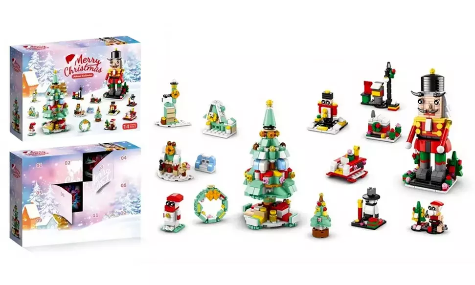 LEGO Inspired Christmas Advent Calendar Blind Box Building Blocks Set