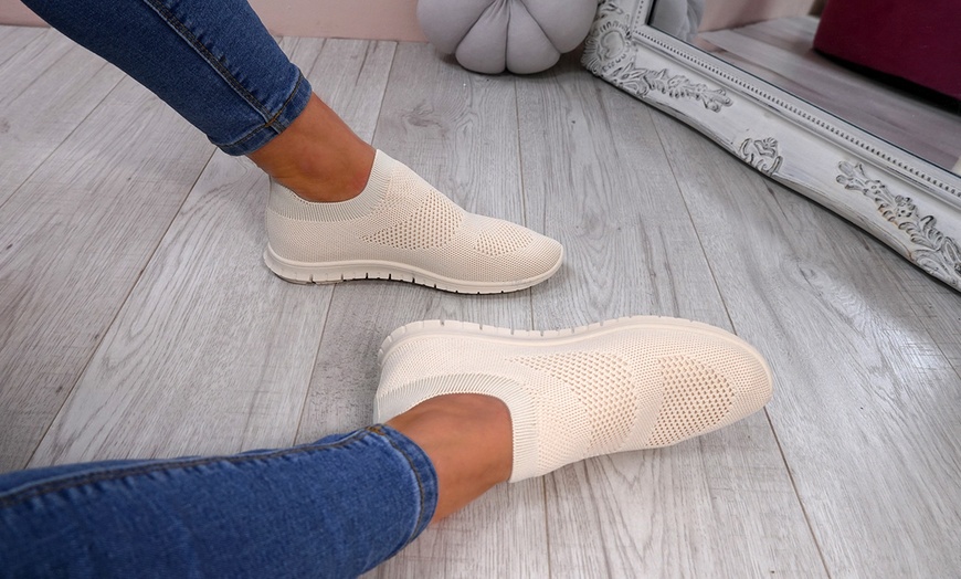 Image 5: Women's Knit Sneakers