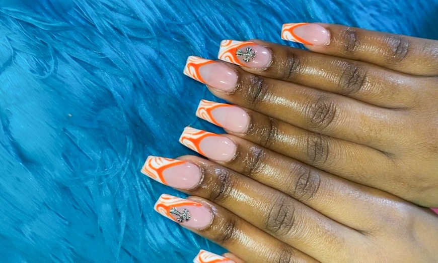 Image 6: Acrylic Full Set with Optional Gel Pedicure or Gel Mani & Pedi