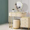 Image 1: Geneva Dressing Table Set with an Integrated LED Mirror
