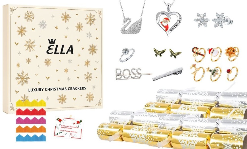 Image 2: 10-Inch Christmas Crackers Jewellery Made With Moissanite & Austrian Crystals
