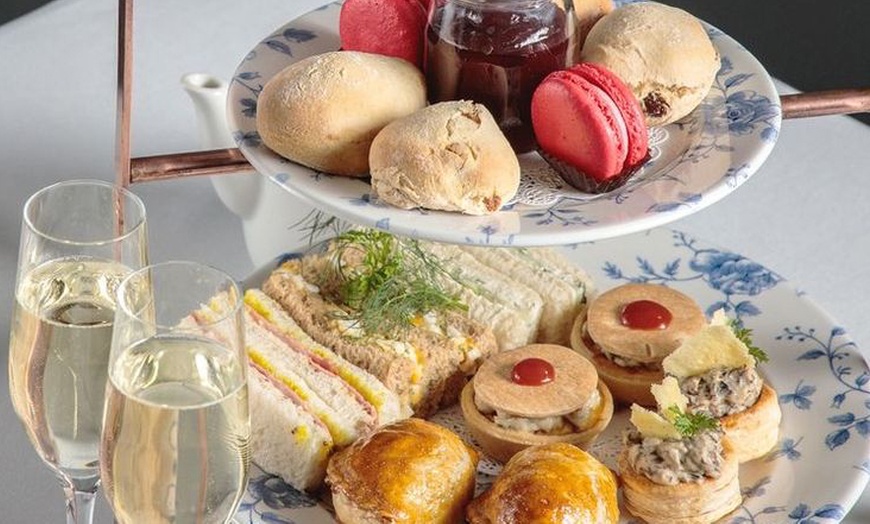 Image 1: Deluxe Traditional Afternoon Tea for 2 w/ Optional Sparkling Prosecco