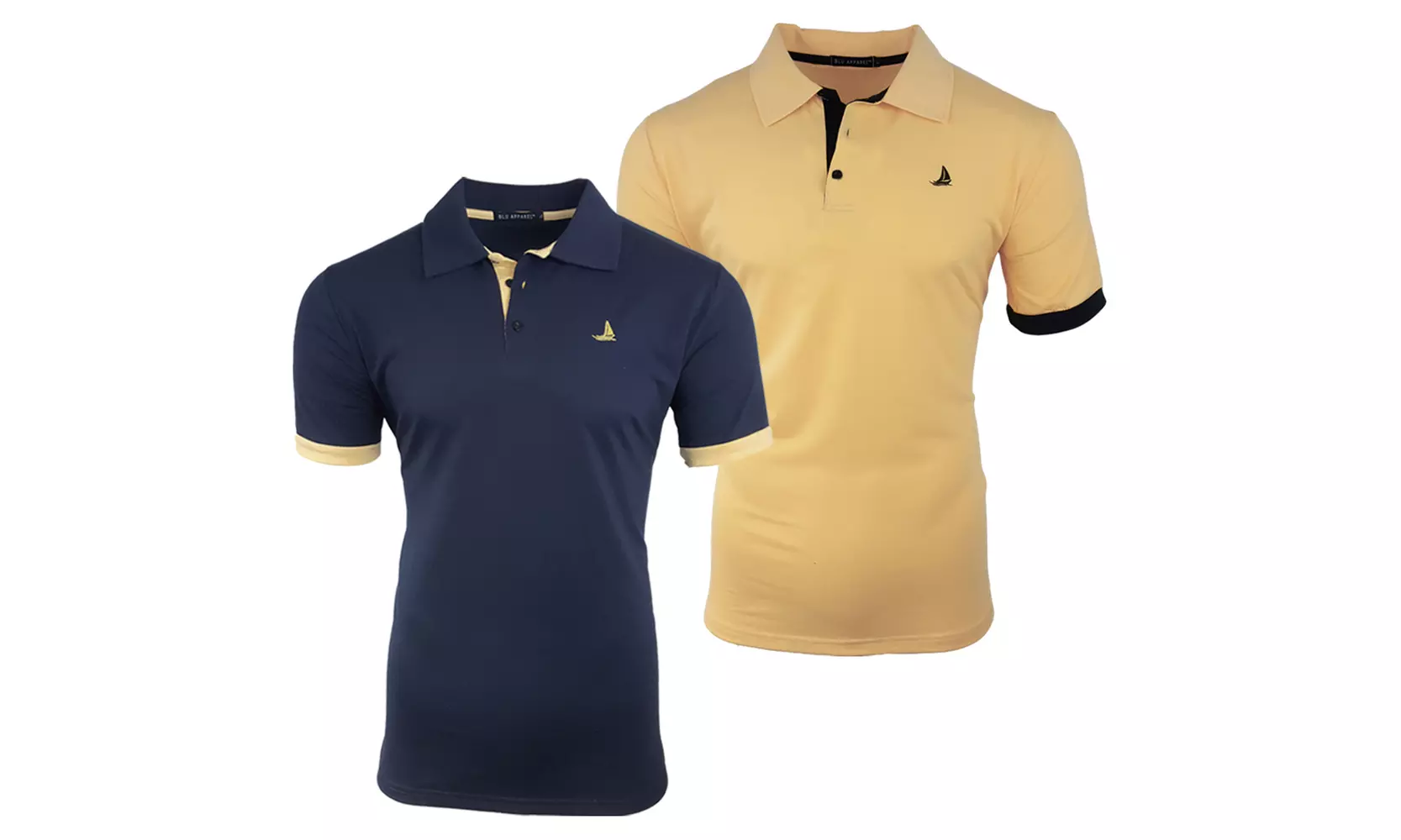 2er-Pack Blu Apparel Herren-Poloshirts