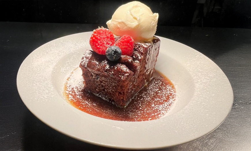 Image 6: 8oz Ribeye Cut of Meat or Any Main, Dessert & Beers or Bottle of Wine