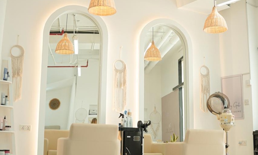 Image 2: For One: Haircut/Wash and Blow Dry or Root Touch/Hair Color