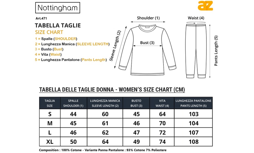 Image 2: Pyjama hiver Nottingham 