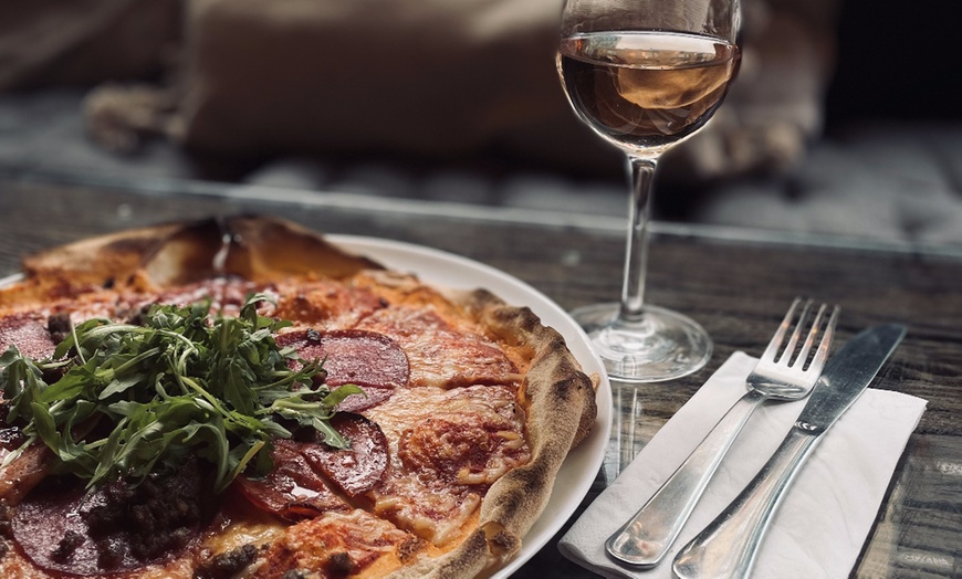 Image 1: Pizza for Two with bottle of Wine at LYKKE Sheffield