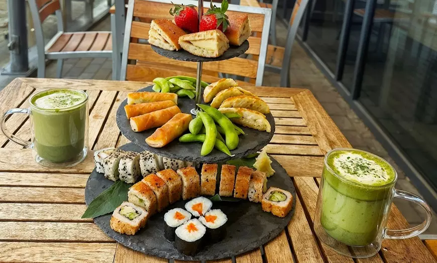 Image 1: Japanese Afternoon Tea & Matcha Latte/Japanese Ramune Soda for 2 or 4
