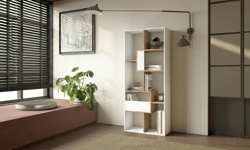 Image 26: Multi-Position Designer Bookcase