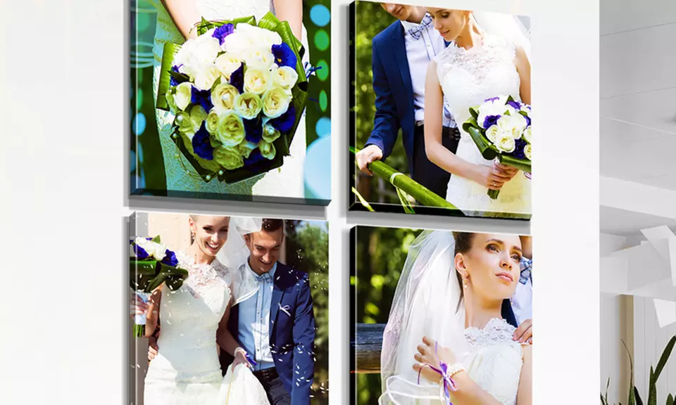 Custom Print 10x10 Gallery Wrapped Canvas Collages from Pixtac (4, 6, or 9-Count) - Primary Image