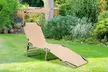 Costway Foldable Lounge Chair Outdoor Adjustable Beach Patio Pool Recliner - Second Medium