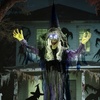 Image 17: Outsunny Voice Activated Halloween Animatronics Witch