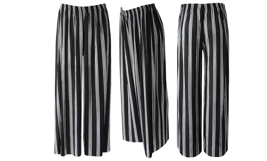 Image 5: Women's Striped Palazzo Trousers