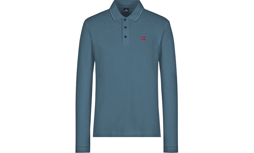 Image 4: Polo da uomo a maniche lunghe di Norway