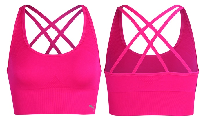 puma seamless sports bra size chart