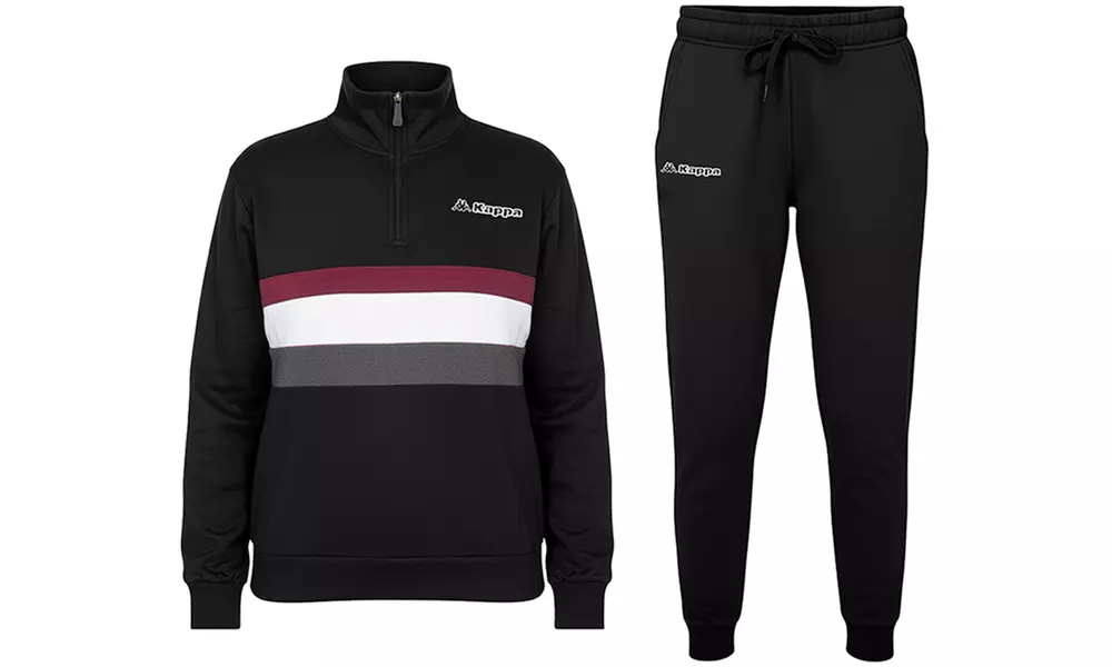 Tuta pigiama homewear da donna Kappa in cotone felpato