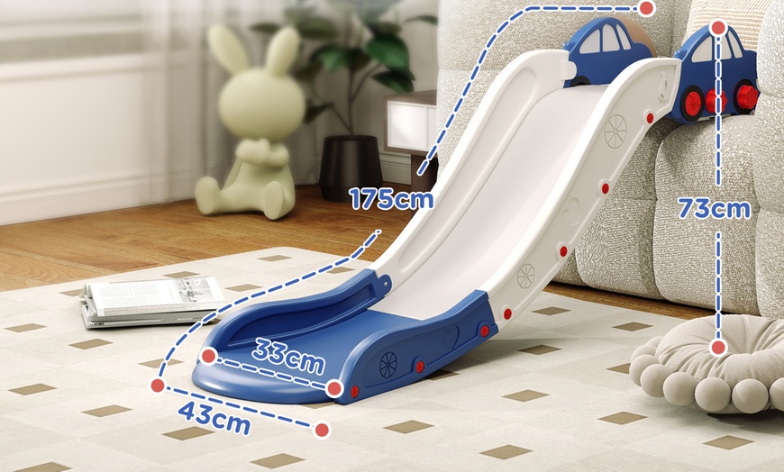 Image 4: Kids' Car Themed Indoor Slide for the Sofa or Bed