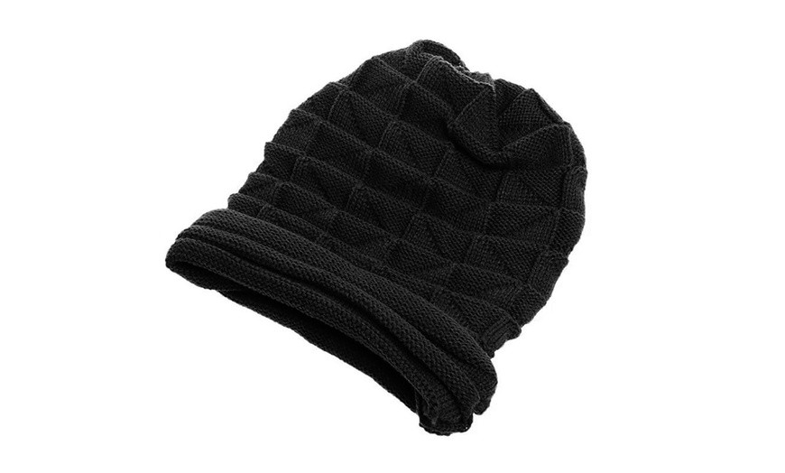 Image 4: 1x oder 2x Gestrickte Wintermütze