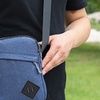 Image 20: Men's Oxford Crossbody Shoulder Bag with Adjustable Strap