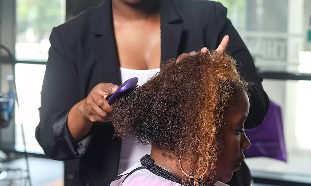 Discover Refreshing Hair Care: Shampoo, Conditioning Treatment with Optional Trim and Silk Press (Up to 50% Off) - Primary Image
