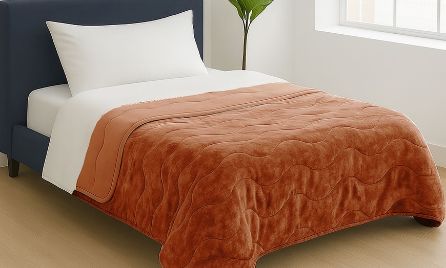 Image 14: Couette "Irina" en microfibre velouté 