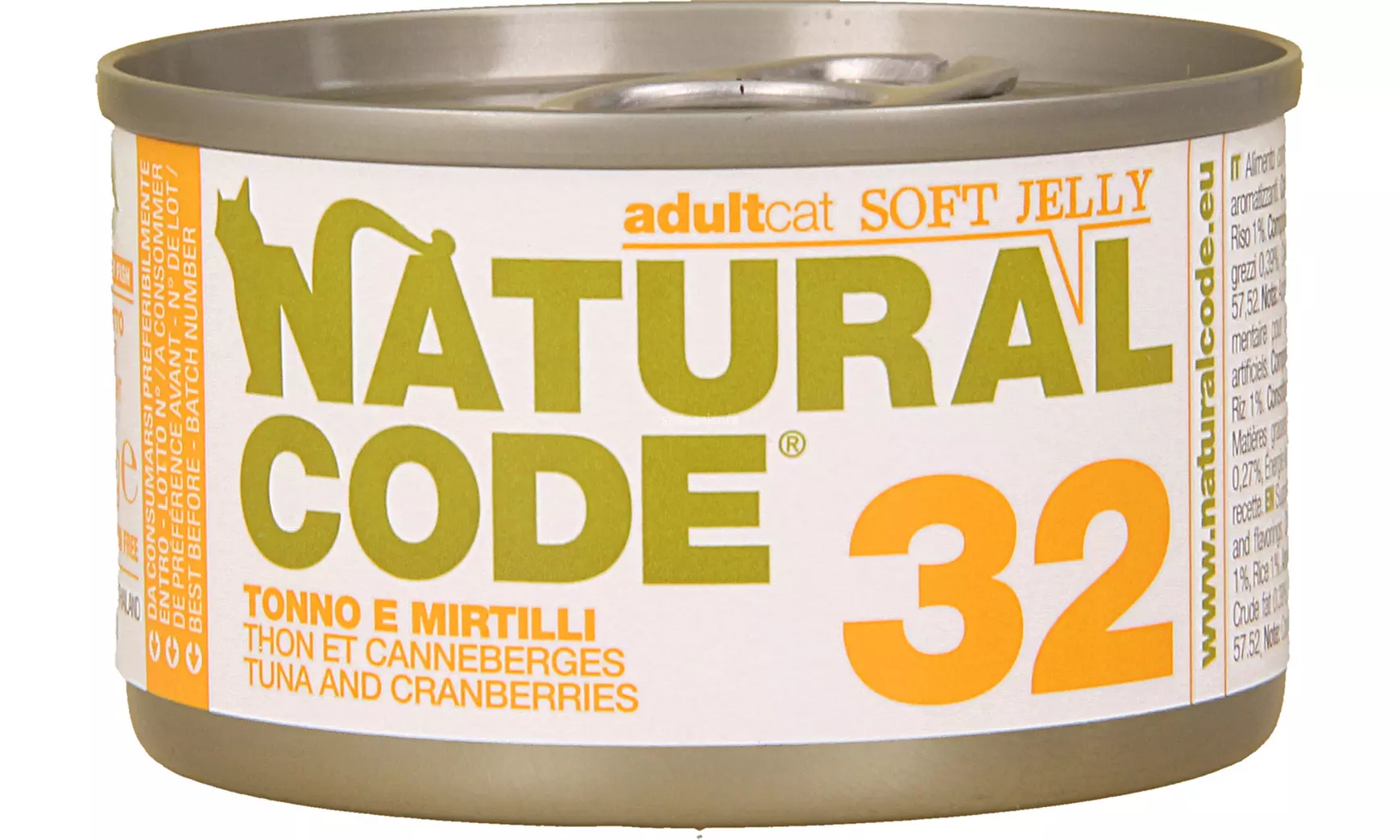 60 lattine di cibo umido per gatti Natural Code