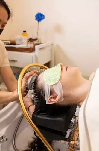 Unwind with Head Spa Therapy and Relaxing Full-Body Chair Massage
