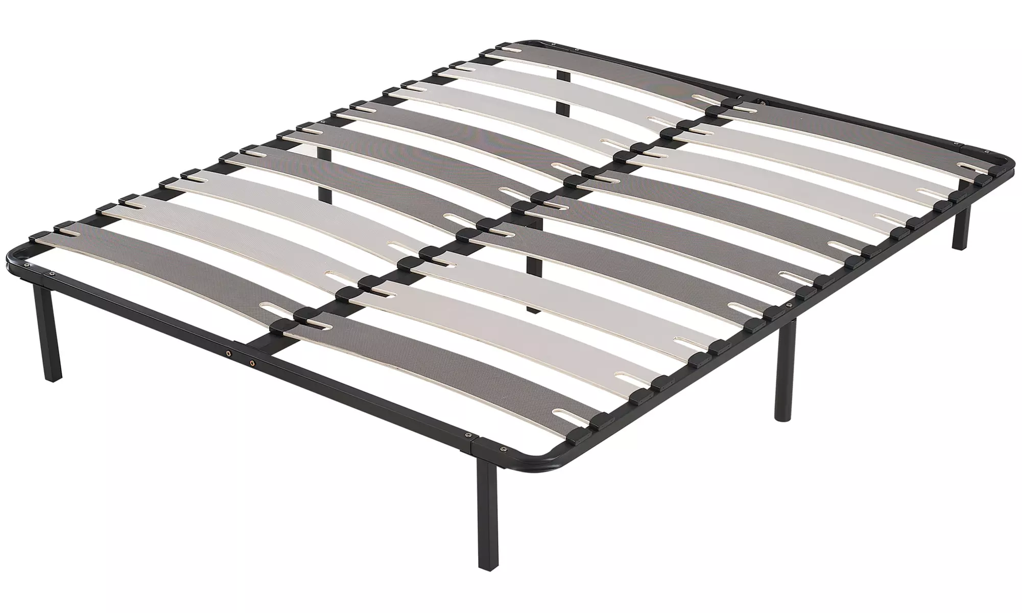 Sommier orthopédique à larges lattes, pieds inclus