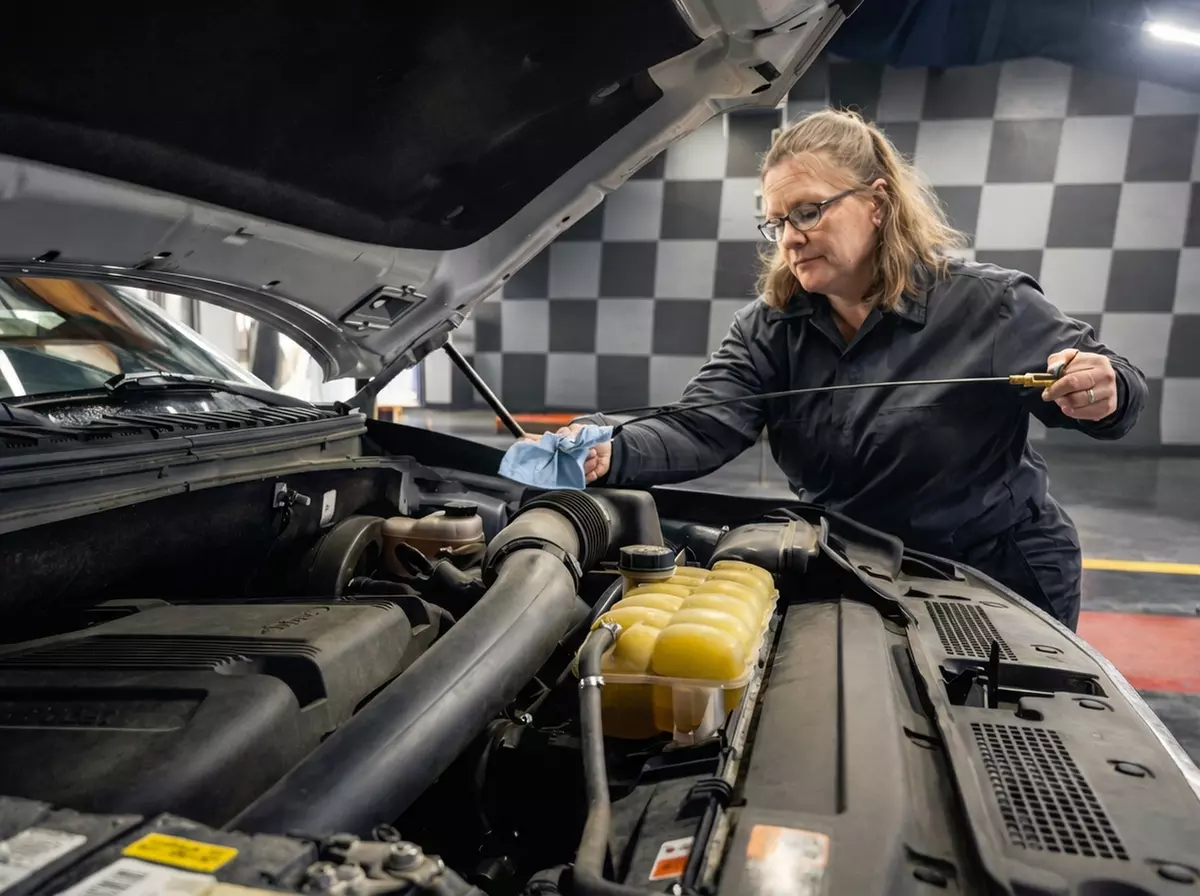 Enhanced Engine Protection: Synthetic Blend Oil Change (Upto 5 Quarts)