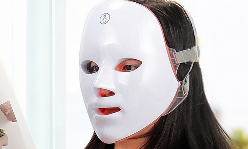 Image 1: LED Rejuvenation Light Therapy Facial Mask