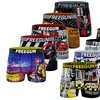 Image 1: Lots de 5 boxers en microfibre divers univers FREEGUN pour homme