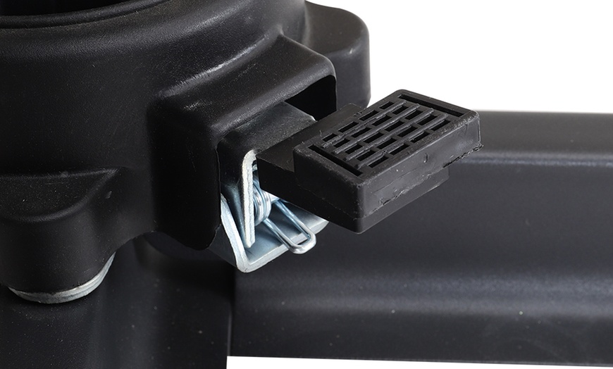 Image 16: Rotatable Square Cantilever Umbrella with Fillable Base