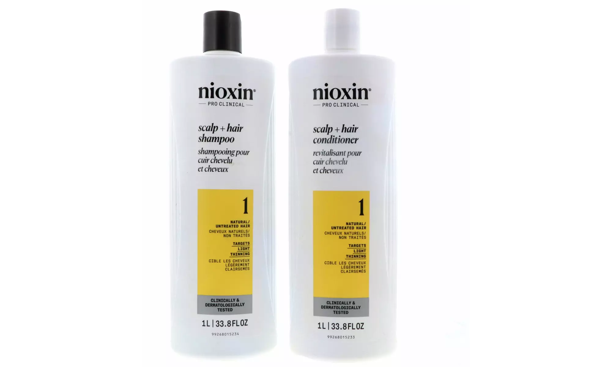 Nioxin Cleanser Shampoo and Scalp Therapy Conditioner 33.8 Oz Sets