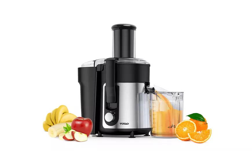 Image 4: 800W Stainless Steel Juicer / Electric Juice Extractor 1L Jug Glass