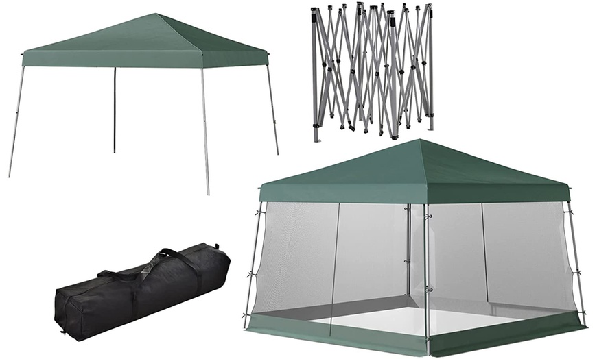 Image 17: Outsunny Outdoor Adjustable Pop-Up Gazebo Canopy 