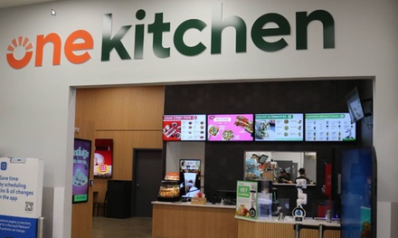 1- Kiki Bowl with Rice or Veggie Base, Potstickers, Eggrolls, Drinks, and Mochi Desserts for 1 - One Kitchen