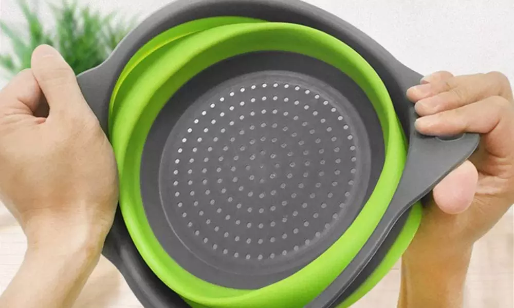 1 of 2 opvouwbare vergieten